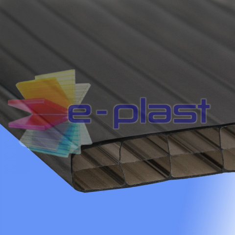 Poliwęglan komorowy dymiony brąz 16mm 2100x6000mm Poliwęglan komorowy dymiony brąz 16mm 2100x6000mm
